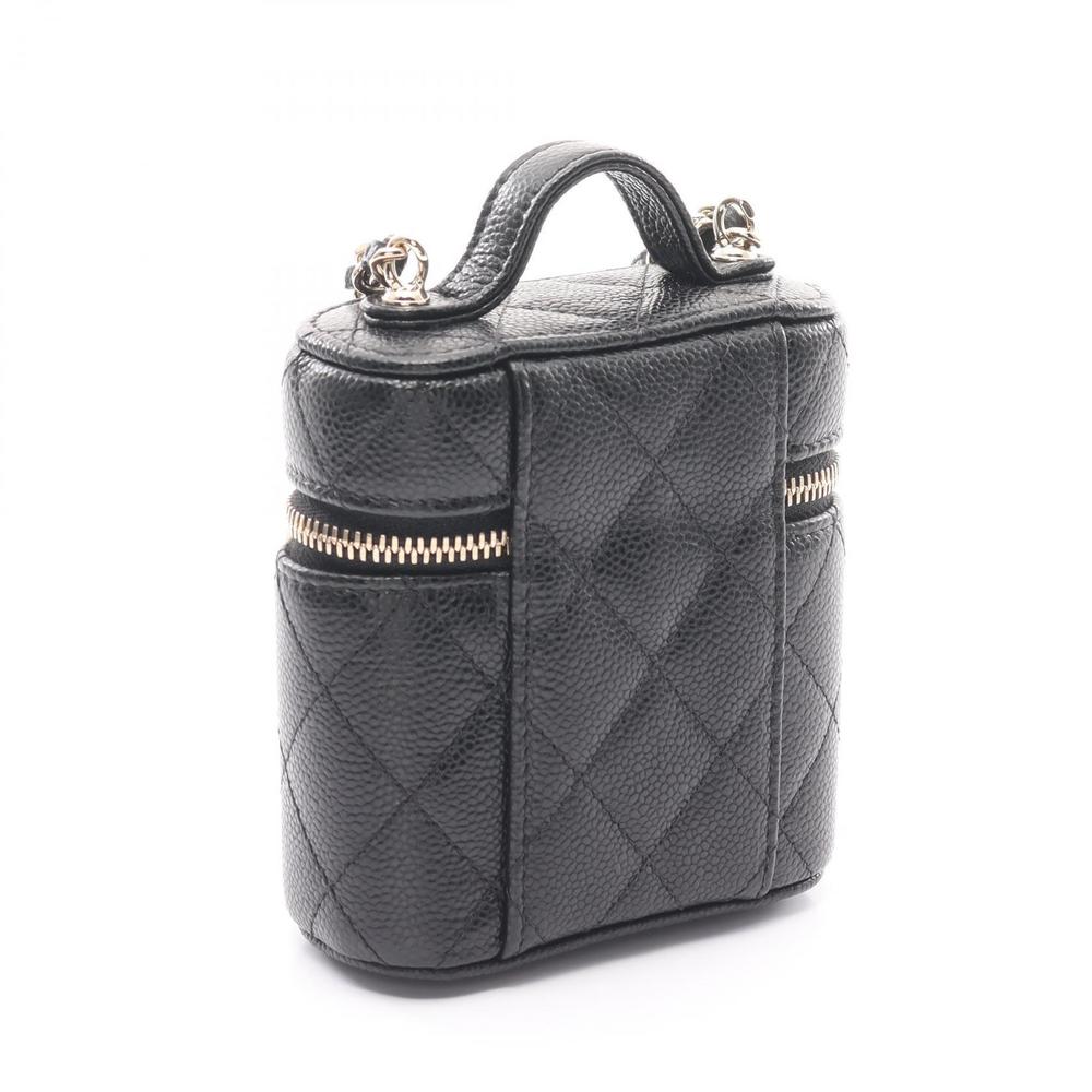 Chanel Matelasse Small Vanity Shoulder Bag Black - Picture 2 of 7